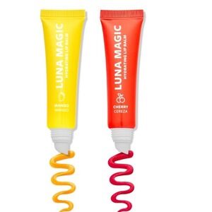 Luna Magic Hydrating Lip Balm Duo Mango and Cherry 2 Piece Set 1oz 30mL NEW